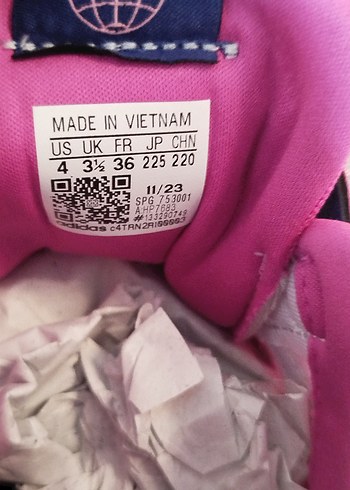 Kız Çocuk Pembe Adidas Spor Ayakkabı - Görsel 7