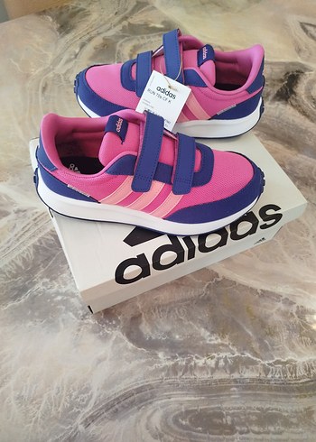 Kız Çocuk Pembe Adidas Spor Ayakkabı - Görsel 2