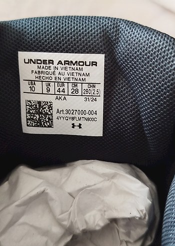 Under Armour Siyah Bağcıklı Erkek Spor Ayakkabısı - Görsel 7