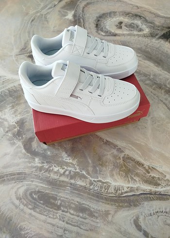 Beyaz  Spor Ayakkabı Cırt Cırtlı - Görsel 3