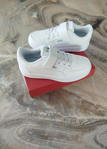 Beyaz  Spor Ayakkabı Cırt Cırtlı - Görsel 4