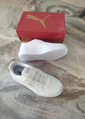 Beyaz  Spor Ayakkabı Cırt Cırtlı - Görsel 6