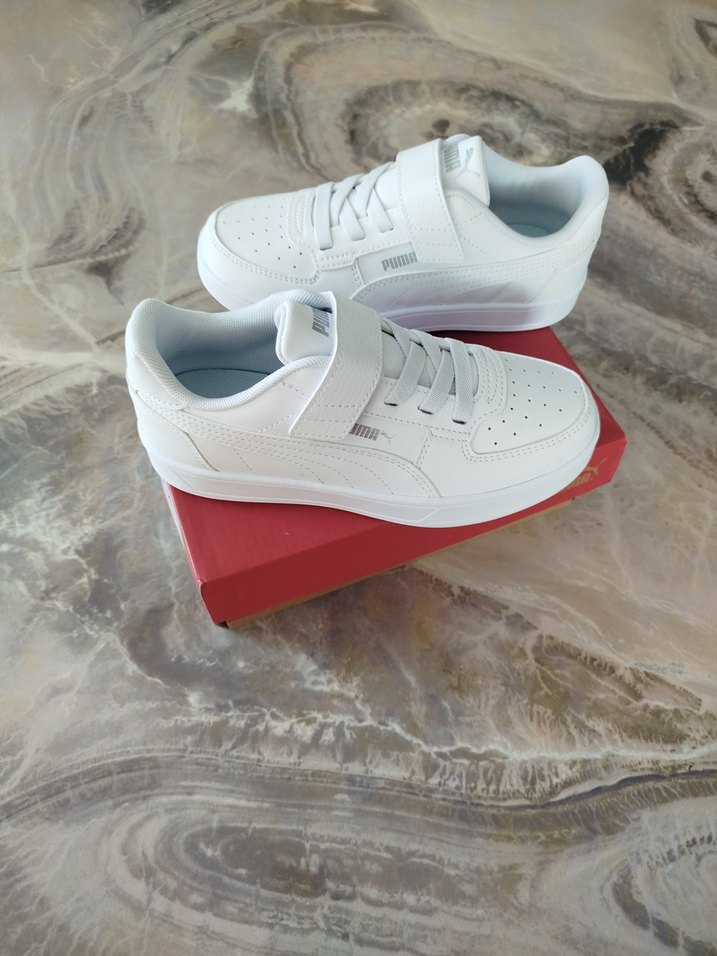 Beyaz  Spor Ayakkabı Cırt Cırtlı - Görsel 4