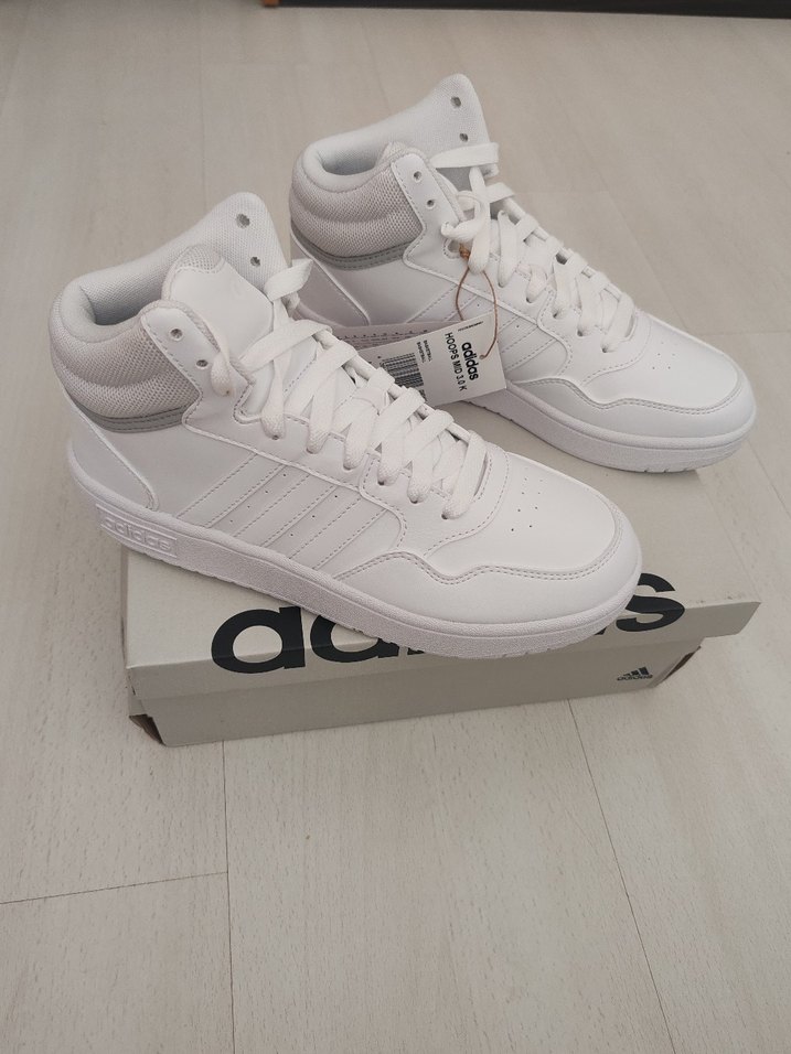 Beyaz Adidas Spor Ayakkabı Velcro 31.5 numara - Görsel 5