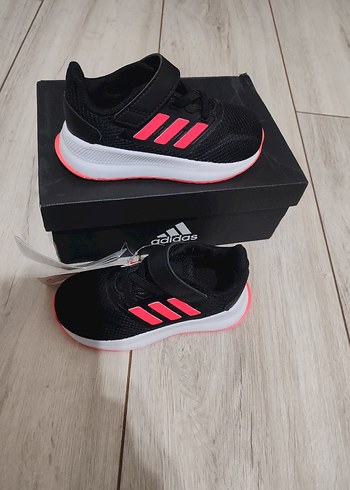 Kız Çocuk Siyah Spor Ayakkabı Velcro 23 numara - Görsel 2