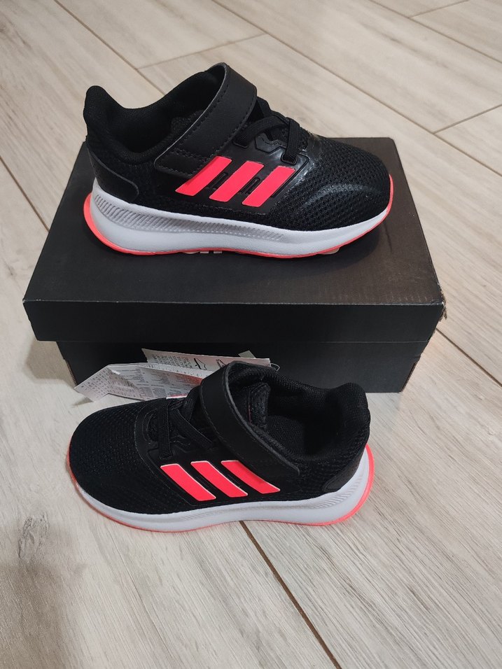 Kız Çocuk Siyah Spor Ayakkabı Velcro 23 numara - Görsel 5