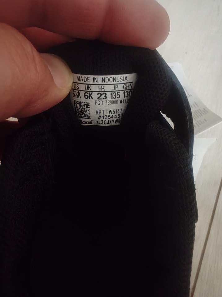 Kız Çocuk Siyah Spor Ayakkabı Velcro 23 numara - Görsel 3