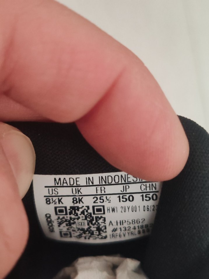 Kız Çocuk Siyah Pembe Adidas Spor Ayakkabı 25.5 numara - Görsel 5