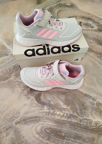 Adidas Pembe Gri Kız Spor Ayakkabı - Görsel 3