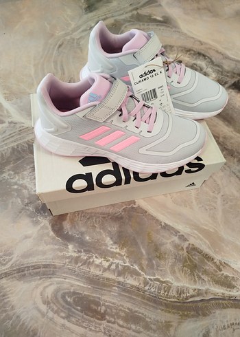 Adidas Pembe Gri Kız Spor Ayakkabı - Görsel 4