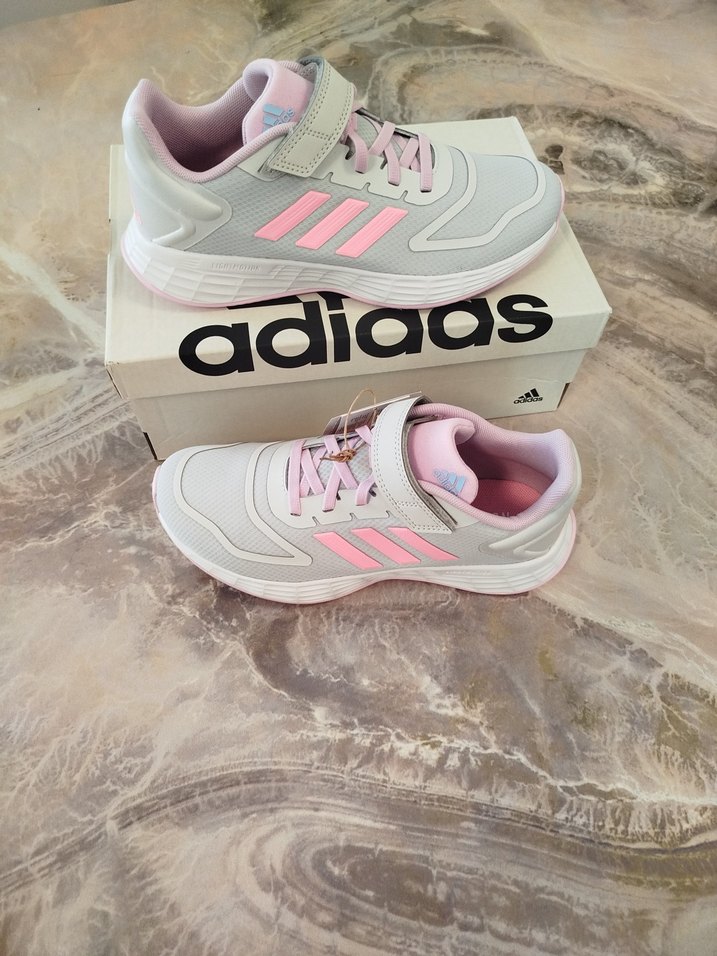 Adidas Pembe Gri Kız Spor Ayakkabı - Görsel 3