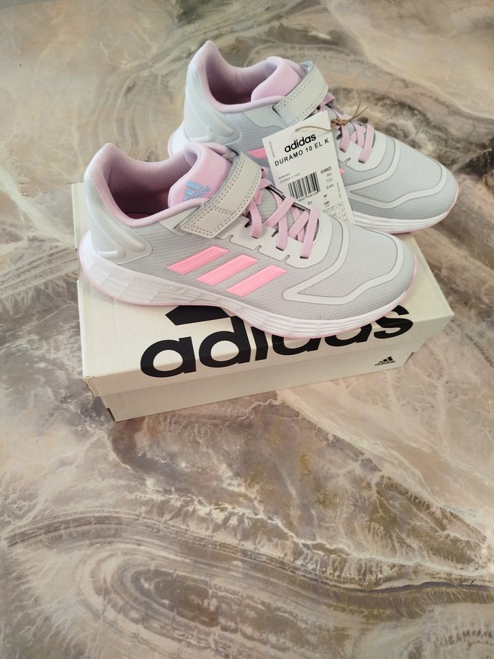Adidas Pembe Gri Kız Spor Ayakkabı - Görsel 4