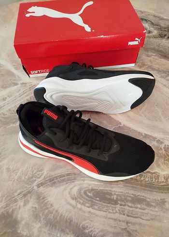 Puma Siyah Kırmızı Erkek Spor Ayakkabı - Görsel 4