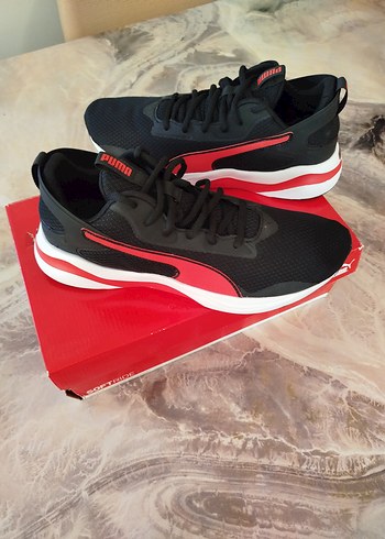 Puma Siyah Kırmızı Erkek Spor Ayakkabı - Görsel 2