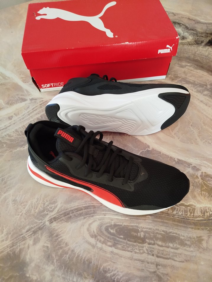 Puma Siyah Kırmızı Erkek Spor Ayakkabı - Görsel 4