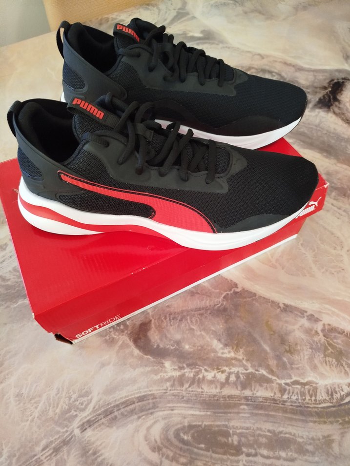 Puma Siyah Kırmızı Erkek Spor Ayakkabı - Görsel 5