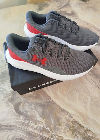 Under Armour Gri Kırmızı Erkek Spor Ayakkabı - Görsel 3