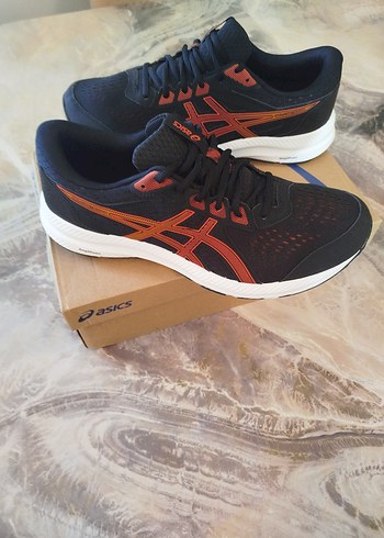 Asics Turuncu Siyah Erkek Koşu Ayakkabısı - Görsel 4