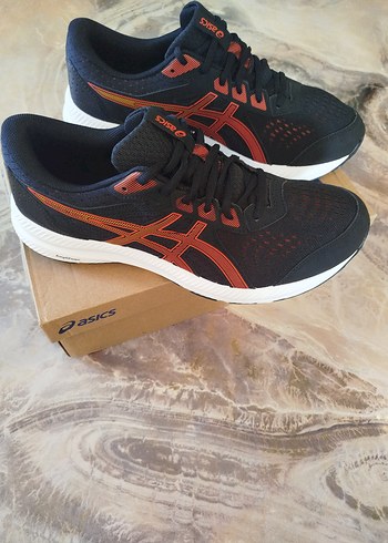 Asics Turuncu Siyah Erkek Koşu Ayakkabısı - Görsel 3