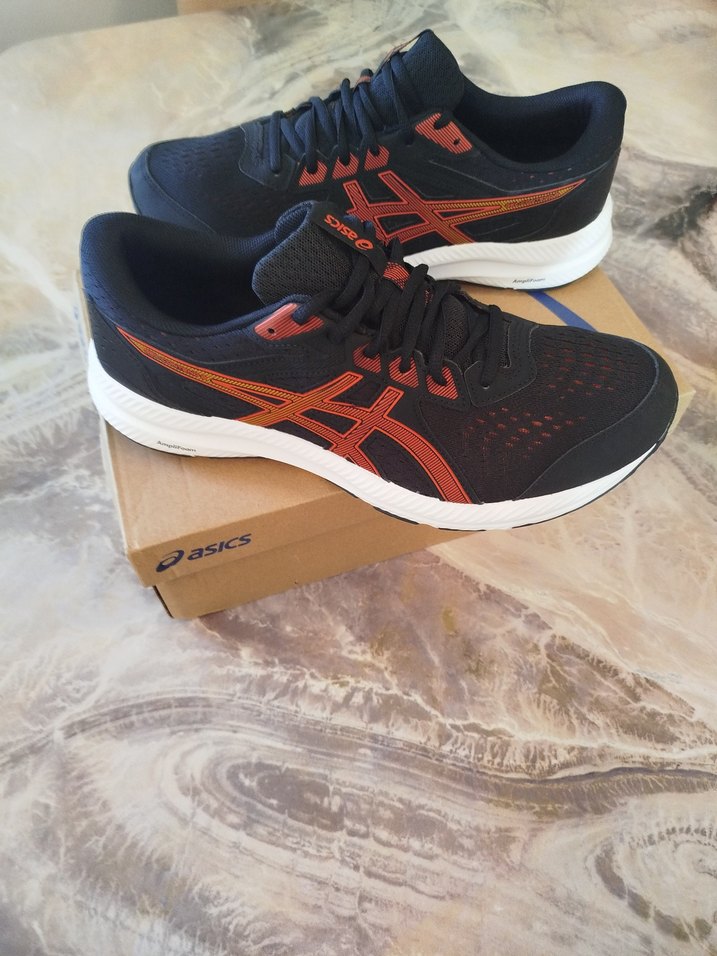 Asics Turuncu Siyah Erkek Koşu Ayakkabısı - Görsel 4