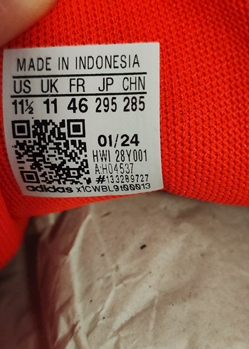 Erkek Kırmızı Adidas Spor Ayakkabı 46 numara - Görsel 2