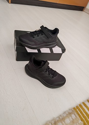 Erkek Çocuk Siyah Spor Ayakkabı Velcro 30.5 numara - Görsel 2