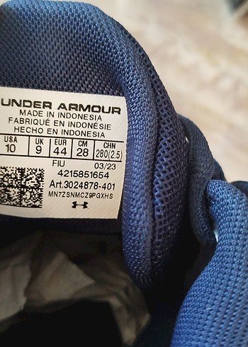 Erkek Lacivert Under Armour Spor Ayakkabısı - Görsel 7