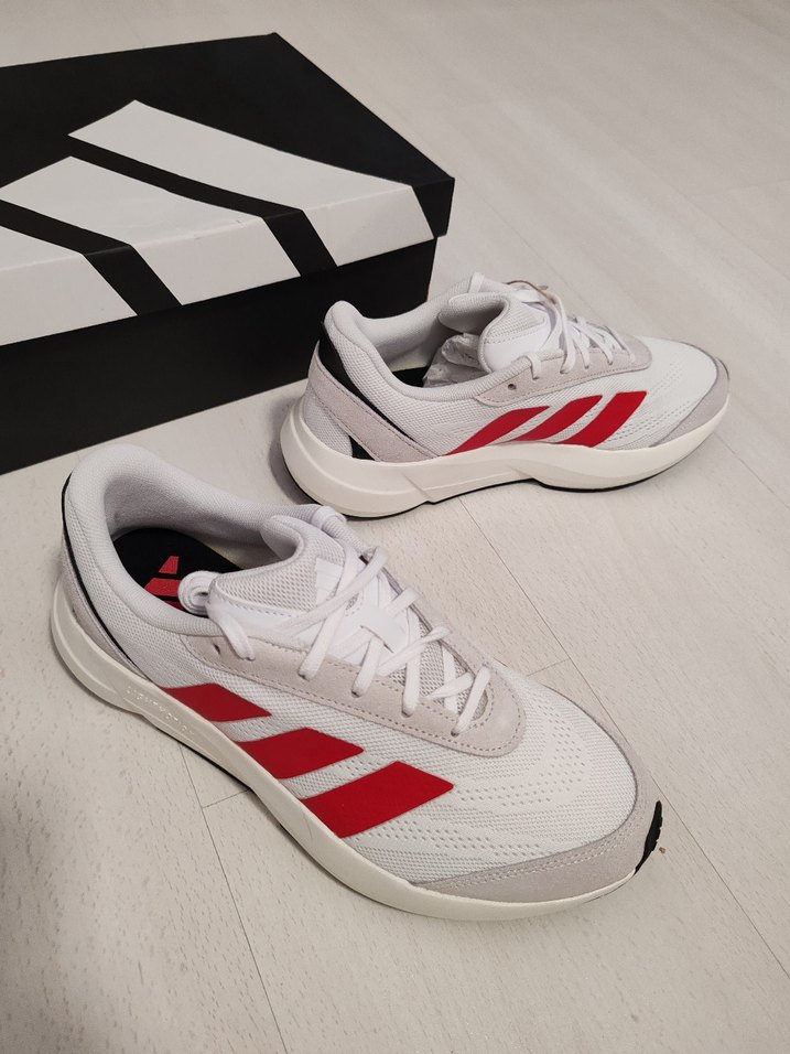 Kırmızı Şeritli Beyaz Erkek Spor Ayakkabı 41.5 numara - Görsel 4