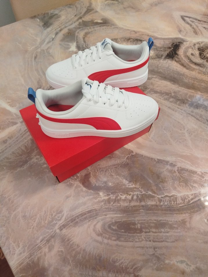 Beyaz Puma Renkli Detaylı  Spor Ayakkabı - Görsel 3