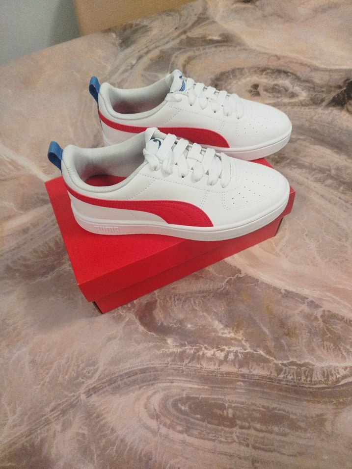 Beyaz Puma Renkli Detaylı  Spor Ayakkabı - Görsel 2