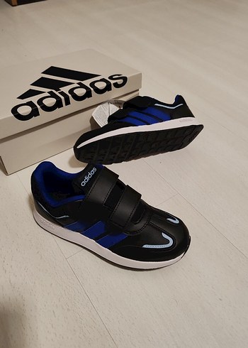 Erkek Çocuk Adidas Mavi Cırtlı Sneakers 31.5 numara - Görsel 4