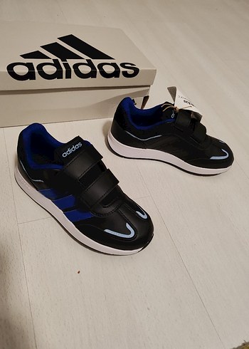 Erkek Çocuk Adidas Mavi Cırtlı Sneakers 31.5 numara - Görsel 2
