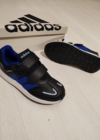 Erkek Çocuk Adidas Mavi Cırtlı Sneakers 31.5 numara - Görsel 7