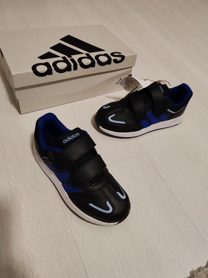 Erkek Çocuk Adidas Mavi Cırtlı Sneakers 31.5 numara - Görsel 3