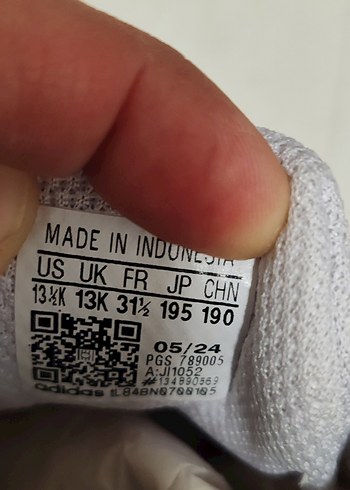 Kız Çocuk Pembe Adidas Spor Ayakkabı 31.5 numara - Görsel 2