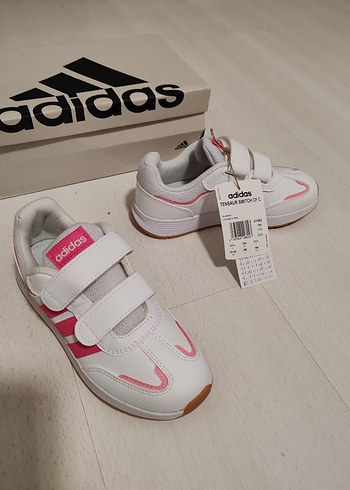 Kız Çocuk Pembe Adidas Spor Ayakkabı 31.5 numara - Görsel 4