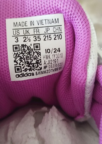 Kız Çocuk Pembe Gri Cırtlı Spor Ayakkabı - Görsel 7