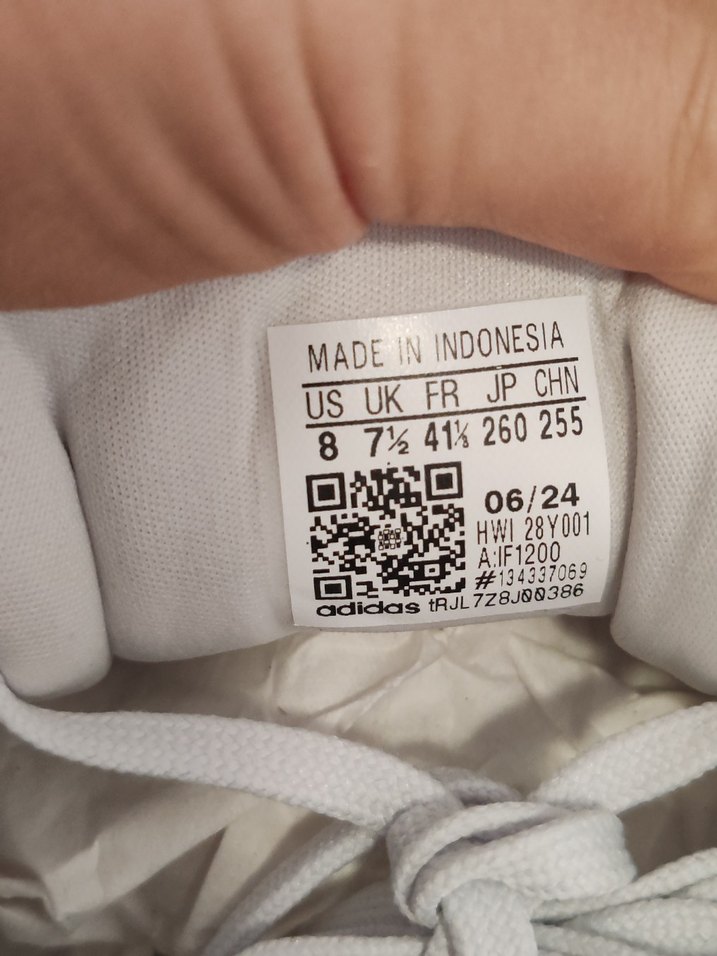 Beyaz Gri Baskılı Bağcıklı Erkek Spor Ayakkabı 41.5 numara - Görsel 2