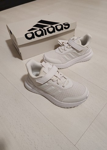 Kız Çocuk Beyaz Adidas Spor Ayakkabı - Görsel 4