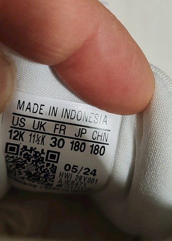 Kız Çocuk Beyaz Adidas Spor Ayakkabı - Görsel 2