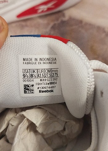 Reebok Beyaz Kırmızı Spor Ayakkabı - Görsel 6