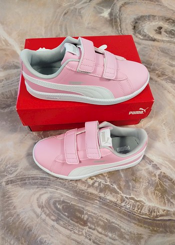 Kız Çocuk Pembe Cırtcırtlı Spor Ayakkabı - Görsel 5