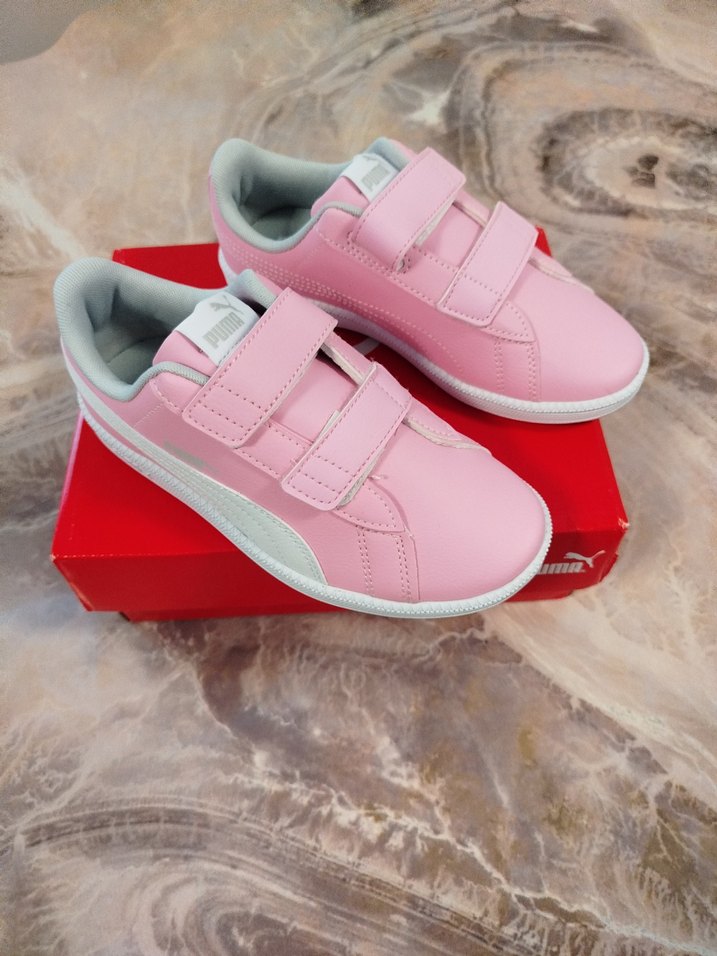 Kız Çocuk Pembe Cırtcırtlı Spor Ayakkabı - Görsel 2
