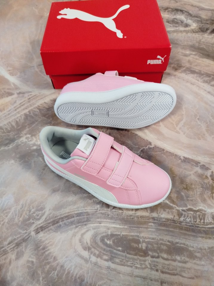 Kız Çocuk Pembe Cırtcırtlı Spor Ayakkabı - Görsel 3