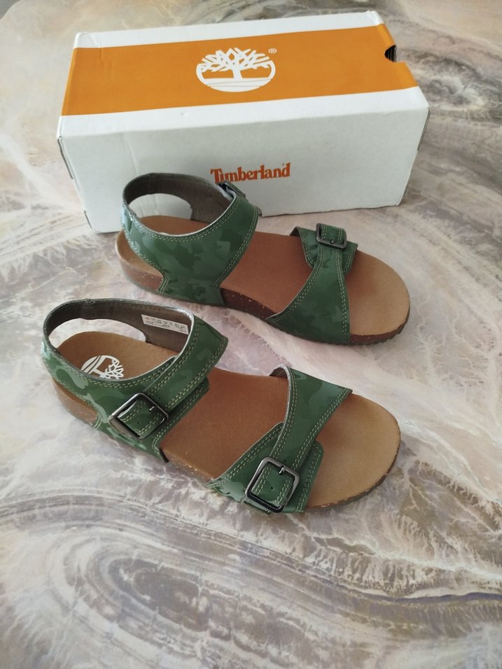 Timberland Yeşil Tokalı sandalet - Görsel 2