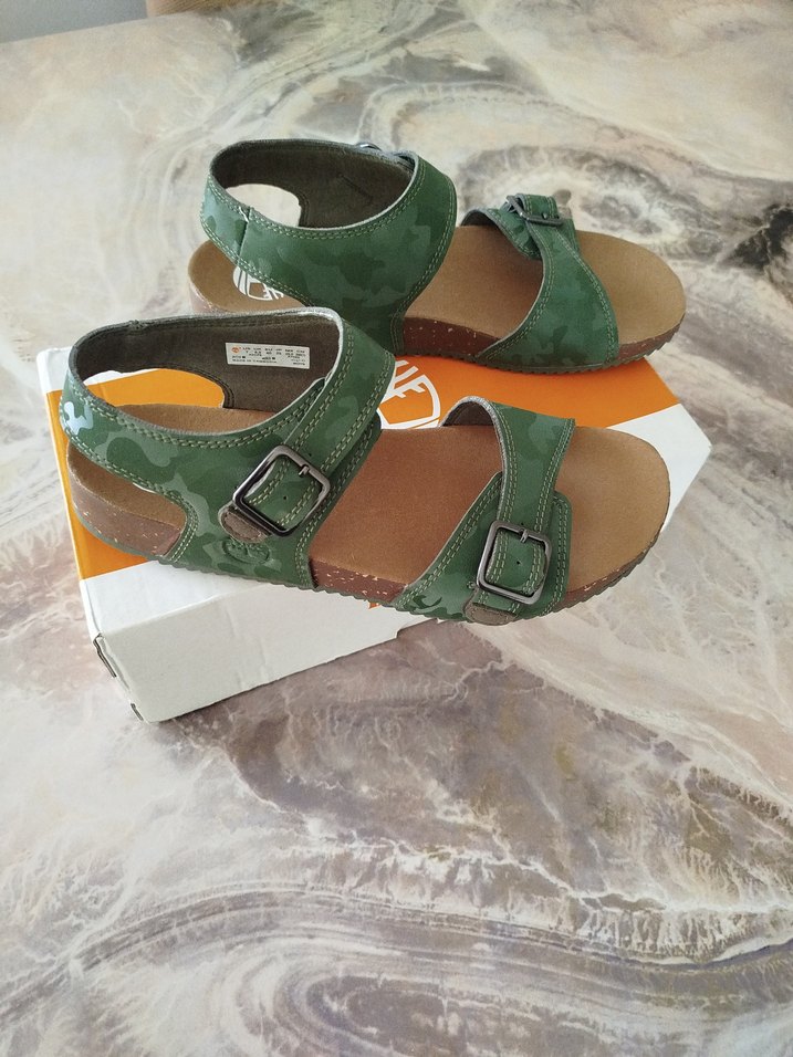 Timberland Yeşil Tokalı sandalet - Görsel 4