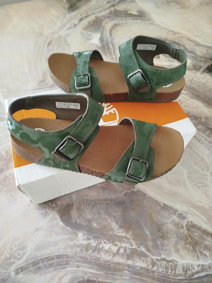 Timberland Yeşil Tokalı sandalet - Görsel 5