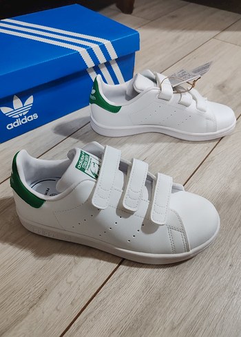 Kız Çocuk Beyaz Adidas Spor Ayakkabı - Görsel 3