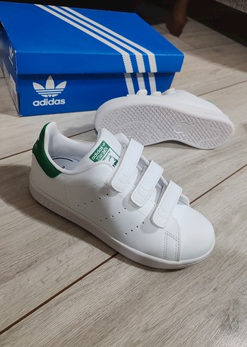 Kız Çocuk Beyaz Adidas Spor Ayakkabı - Görsel 5