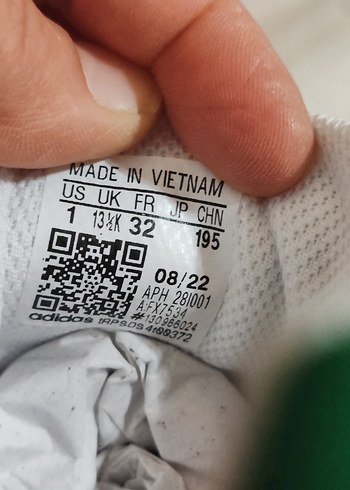 Kız Çocuk Beyaz Adidas Spor Ayakkabı - Görsel 2